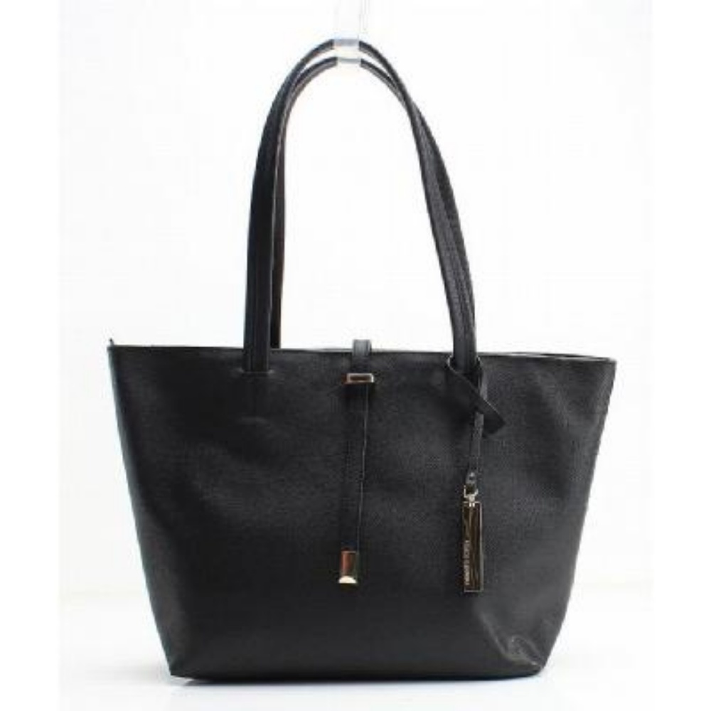 NWT! Vince Black leather tote w/ duster bag